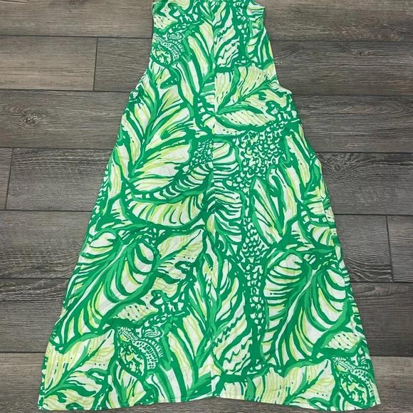 Lilly Pulitzer Jane Shift Dress Partial Zip Toucan Green Coco Loca Print Size 00 - Picture 9 of 11